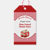 Keukengekookt tomatenproduct Label Cadeaulabel (Voorkant)