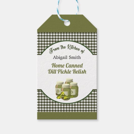 Keukengekookte kokkels en Label met cadeautjes Cadeaulabel (Voorkant)