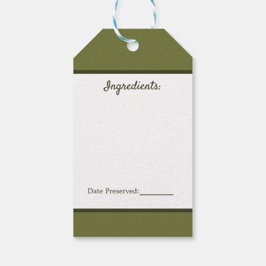 Keukengekookte kokkels en Label met cadeautjes Cadeaulabel (Achterkant)