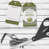 Keukengekookte kokkels en Label met cadeautjes Cadeaulabel