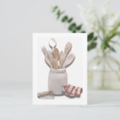 keukengereedschap briefkaart (Staand voorkant)