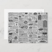  keukengereedschap briefkaart (Voorkant / Achterkant)