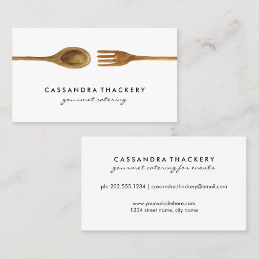 keukengereedschap | Cooking Catering Visitekaartje (Voorkant / Achterkant)