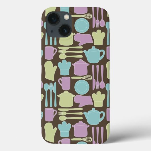 Keukengereedschap Patroon 2 Case-Mate iPhone Case (Achterkant)