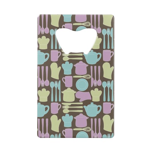 Keukengereedschap Patroon 2 Creditkaart Flessenopener (Achterkant)