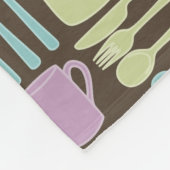 Keukengereedschap Patroon 2 Fleece Deken (Hoek)