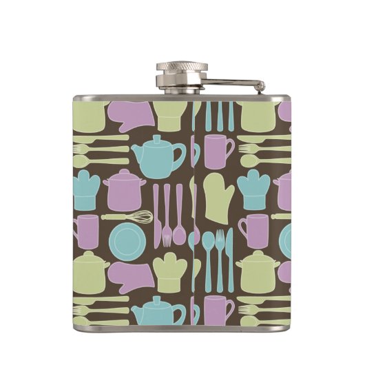 Keukengereedschap Patroon 2 Heupfles (Achterkant)