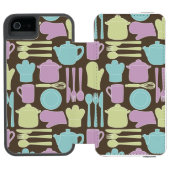 Keukengereedschap Patroon 2 Incipio iPhone Portemonnee Hoesje (Agenda Open)