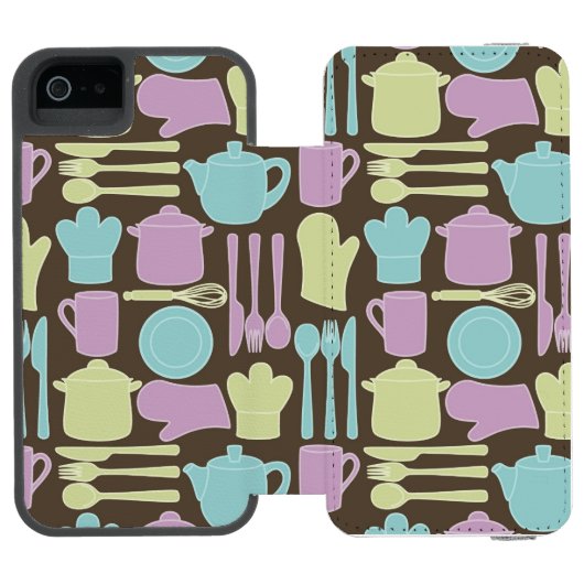 Keukengereedschap Patroon 2 Incipio iPhone Portemonnee Hoesje (Agenda Open)