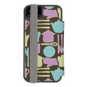 Keukengereedschap Patroon 2 Incipio iPhone Portemonnee Hoesje (Agenda Achterkant)