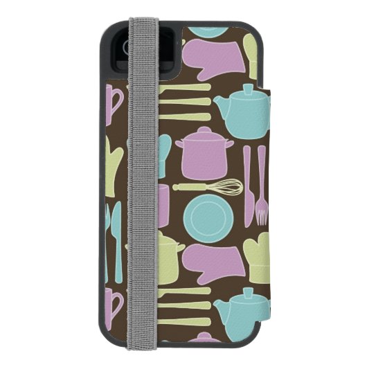 Keukengereedschap Patroon 2 Incipio iPhone Portemonnee Hoesje (Agenda Achterkant)