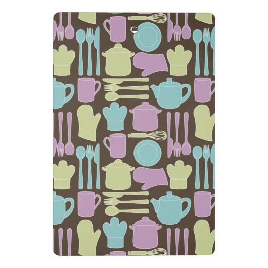 Keukengereedschap Patroon 2 Mini Klembord (Achterkant)