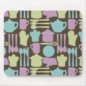 Keukengereedschap Patroon 2 Muismat (Voorkant)