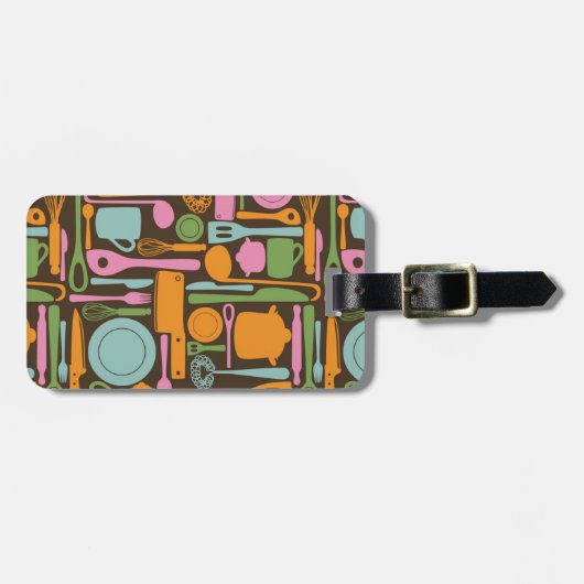 Keukengereedschap Patroon 3 Bagagelabel (Voorkant horizontaal)