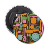 Keukengereedschap Patroon 3 Button Flesopener (Voorkant)