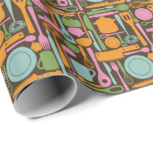 Keukengereedschap Patroon 3 Cadeaupapier (Rol Hoek)