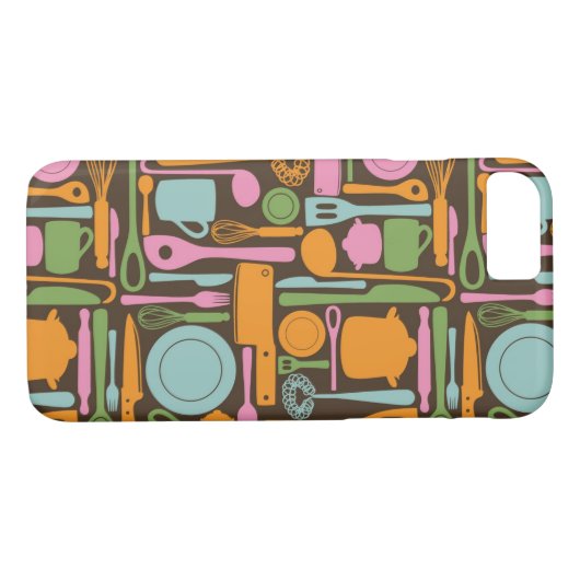 Keukengereedschap Patroon 3 Case-Mate iPhone Case (Achterkant (Horizontaal))