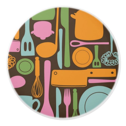 Keukengereedschap Patroon 3 Keramische Knop (Voorkant)