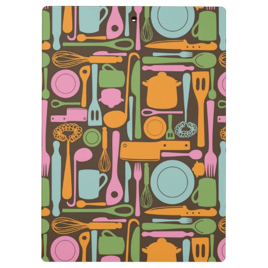 Keukengereedschap Patroon 3 Klembord (Achterkant)