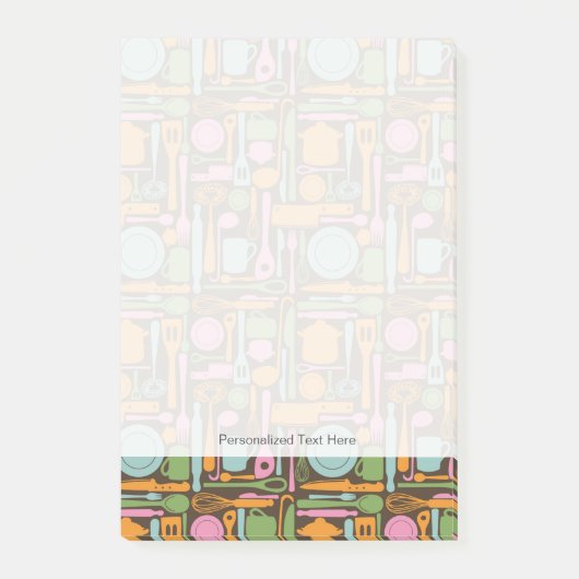 Keukengereedschap Patroon 3 Post-it® Notes (Voorkant)