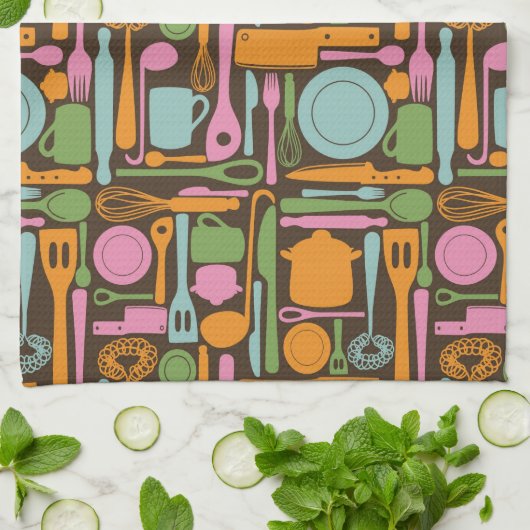 Keukengereedschap Patroon 3 Theedoek (Gevouwen)