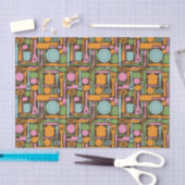 Keukengereedschap Patroon 3 Tissuepapier (Craft)