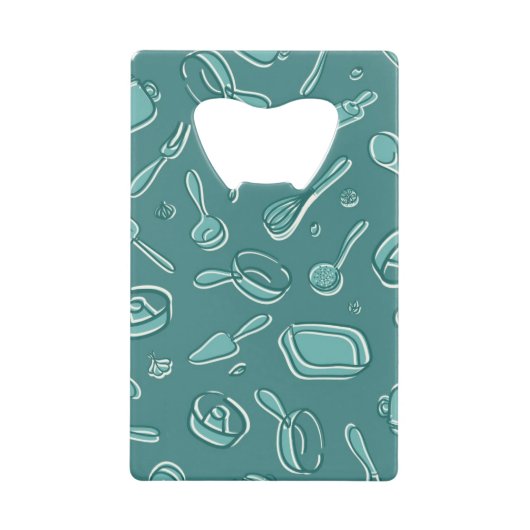 Keukengereedschap Patroon Creditkaart Flessenopener (Voorkant)