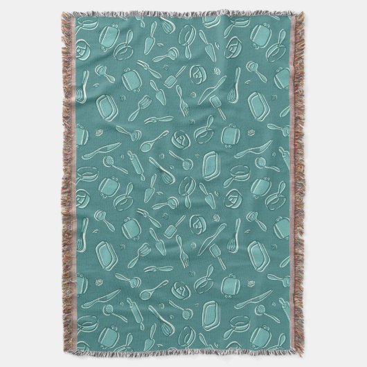 Keukengereedschap Patroon Deken (Voorkant Verticaal)