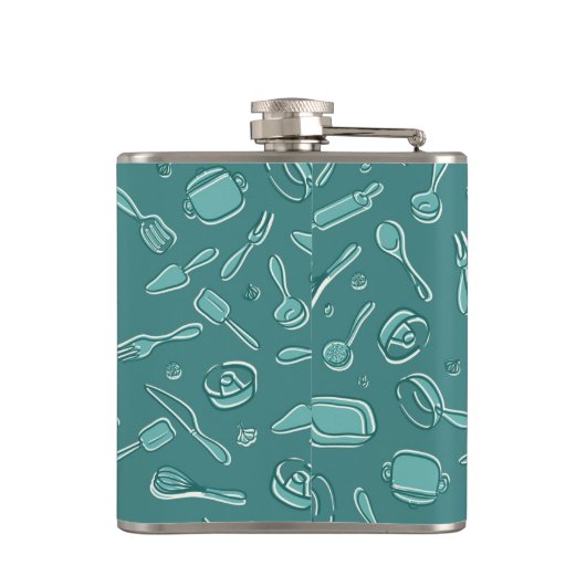 Keukengereedschap Patroon Heupfles (Achterkant)