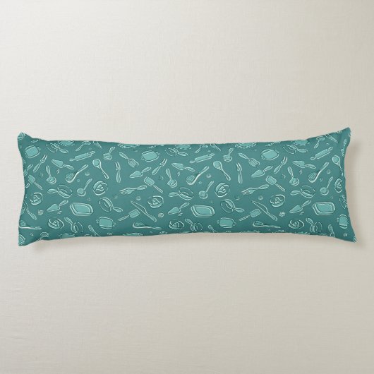 Keukengereedschap Patroon Lichaamskussen (Achterkant)