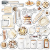 Keukengereedschap voor het koken Recipe Book Ingre Sticker (Voorkant)