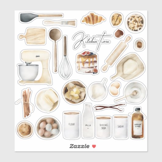 Keukengereedschap voor het koken Recipe Book Ingre Sticker (Vel)