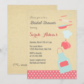 Keukengereedschappen Bridal Shower-uitnodiging Kaart (Voorkant / Achterkant)