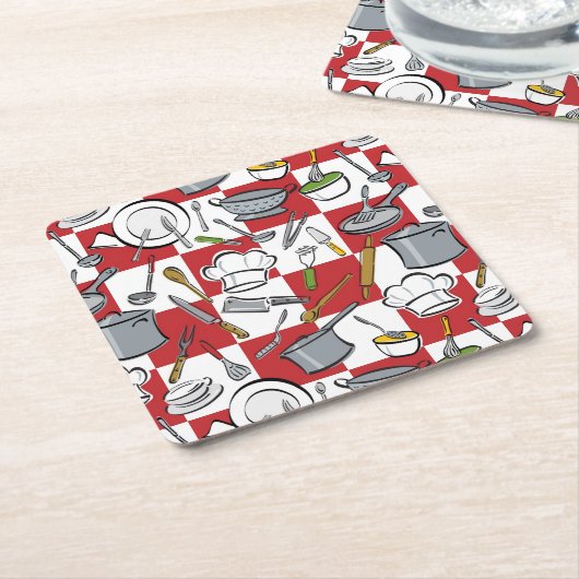 Keukengereedschappen Kartonnen Onderzetters (Schuin)