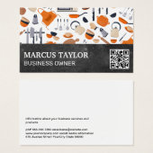 Keukengereedschappen | QR-code Visitekaartje (Voorkant /achterkant)