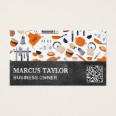 Keukengereedschappen | QR-code Visitekaartje (Voorkant)