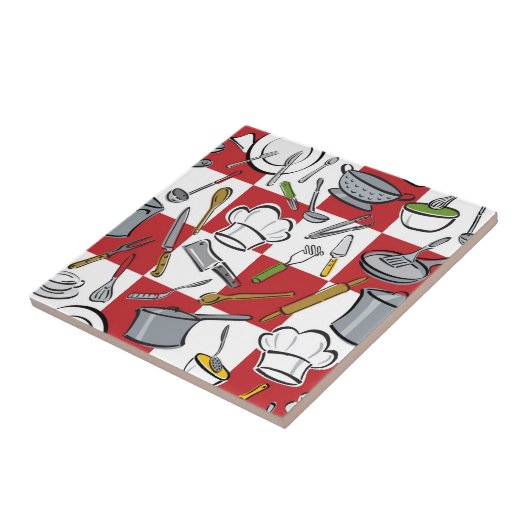 Keukengereedschappen Tegeltje (Zijkant)