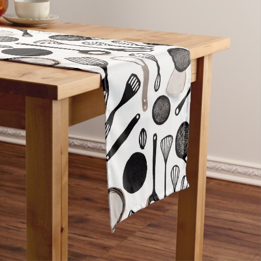 Keukengereedschappen Theme Table Runner Lange Tafelloper (Voorbeeld)