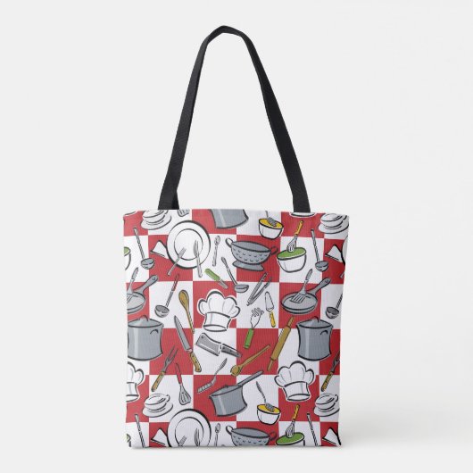 Keukengereedschappen Tote Bag (Achterkant)