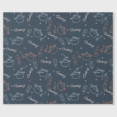 keukengereedschappen voor schattig koken cadeaupapier (Vlak)