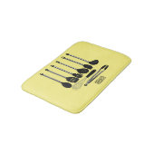 Keukengereedschapsafbeelding cartoon badmat (Gekanteld)