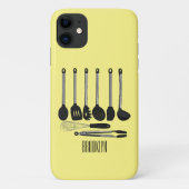 Keukengereedschapsafbeelding cartoon Case-Mate iPhone case (Achterkant)