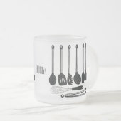 Keukengereedschapsafbeelding cartoon matglas koffiemok (Voorkant rechts)