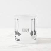 Keukengereedschapsafbeelding cartoon matglas koffiemok (Center)