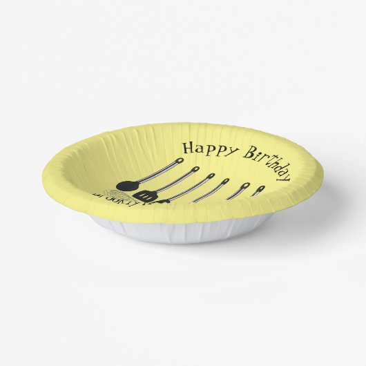 Keukengereedschapsafbeelding cartoon papieren kommen (Gebogen)