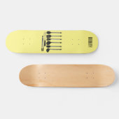 Keukengereedschapsafbeelding cartoon persoonlijk skateboard (Horizontaal)