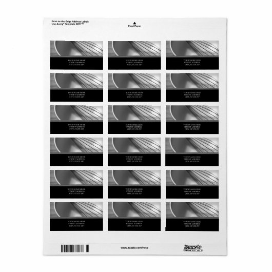 Keukengerei Adresetiketten Etiket (Full Sheet)