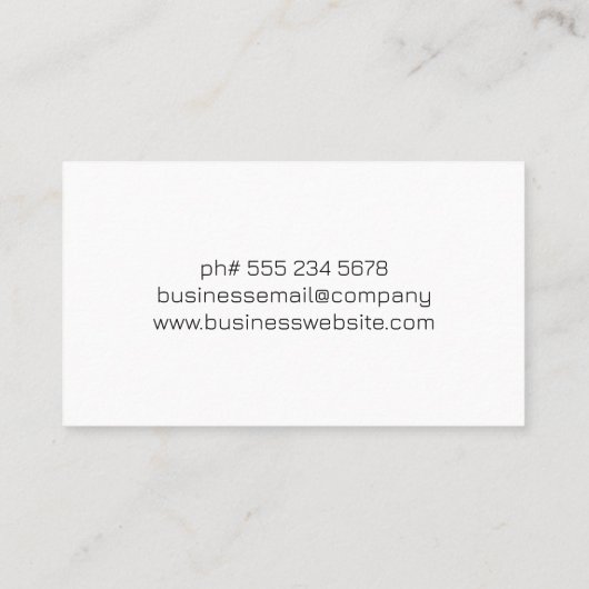 keukengerei | chef | restaurant visitekaartje (Achterkant)