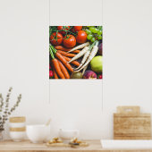 Keukengerei en poster van Veggies (Keuken)