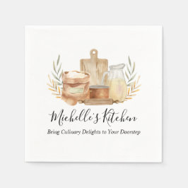 Keukengerei Eten Waterverf Home Catering Servet